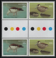 Australia 2012 MNH Sc 3662-3663 60c Radjah Shelduck, Pink-eared Duck Gutter - Mint Stamps