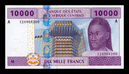 Estados África Central Central African St. Gabón 10000 Francs 2002 Pick 410Aa Sc Unc - Gabun