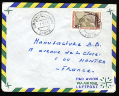 Marcophilie - Lettre Du GABON - Cad LIBREVILLE-AKEBE - 1971 - Gabon (1960-...)