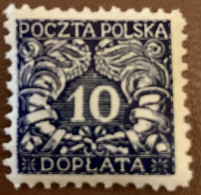 Poland 1919 Postage Due Northern Poland 10 H - Used - Strafport