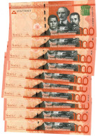 Dominican Republic 10x 100 Pesos 2021 UNC - Dominikanische Rep.