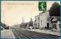 CPA 89 CHAMPIGNY-sur-YONNE - La Gare De...La Chapelle, Courlon, Vinneuf (Intérieur) - Champigny