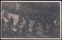 +++ Photo Carte - BRUSSEL - BRUXELLES - Joyeuse Entrée Souverains Et Armée  Novembre 1918   // - Feesten En Evenementen