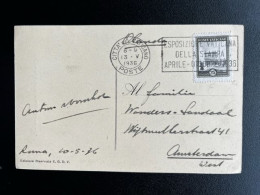 VATICAN VATICANE 1936 POSTCARD ROME TO AMSTERDAM 13-05-1936 VATICAAN VATICANO - Storia Postale