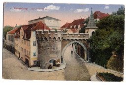 Allemagne-- MERSEBURG --1916 - Das Krumme Tor ......colorisée....cachet...FELDPOST - Merseburg