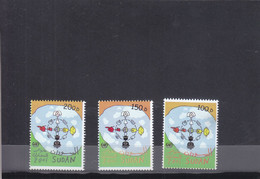 Stamps SUDAN 2001 2002 SC-532 534 DIALOGUE AMONG CIVILIZATIONS MNH SET CV$32 # 49 - Soudan (1954-...)