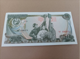 Billete De Corea Del Norte De 50 Won, Año 1978, UNC - Corée Du Nord