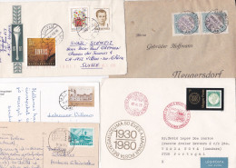 5 Briefe Und Karten, Alle Gelaufen - Storia Postale