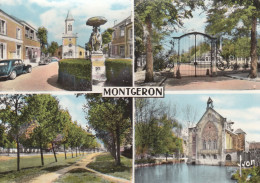 MONTGERON : Place De L'Eglise, Grille Du Lycée, La Pelouse, Moulin De Senlis - Montgeron