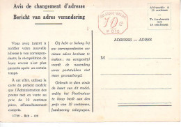 Avis De Changement D'adresse Neuf - Nr 4 - 37739 - Bch - 400 - Avviso Cambiamento Indirizzo