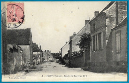 CPA 89 HERY Yonne - Route De Rouvray N° 1 ° Botex Phot. - Hery