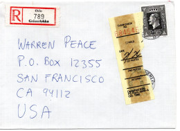 66035 - Norwegen - 1986 - 20Kr Olav V EF A R-Bf OSLO -> San Francisco, CA (USA) - Briefe U. Dokumente