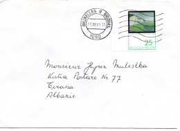 66040 - Belgien - 1991 - 25F Gemaelde EF A Bf BRUXELLES -> TIRANE (Albanien) - Cartas & Documentos