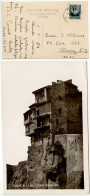 Spain 1934 RPPC Postcard Cuenca - Las Casas Colgadas; Scott 518 - 15c. Nicolás Salmerón - Cuenca