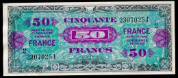 50 FRANCS 1945 FayetteVF-24-02  Série 2  SUP+SPL - 1944 Drapeau/France