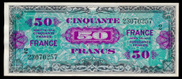 50 FRANCS 1945 FayetteVF-24-02  Série 2  SUP+SPL - 1944 Bandiera/Francia