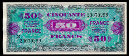 50 FRANCS 1945 FayetteVF-24-02  Série 2  SUP+SPL - 1944 Drapeau/France