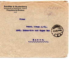 66082 - Deutsches Reich - 1923 - 100.000M Barfrankatur A Bf (dreiseitig Geoeffnet) MAGDEBURG -> Essen - Storia Postale