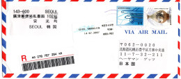 L66092 - Korea-Sued - 2007 - W1750 Keramik MiF A R-LpBf KWANGJIN -> Japan - Korea, South