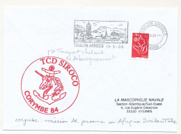 FRANCE - Env. Aff. Lamouche OMEC Toulon Armées 13/3/2006 + "TCD SIROCO CORYMBE 84" - Correo Naval