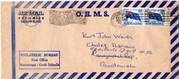 L66099 - Neuseeland - 1967 - 2@8¢ Flagge A LpBf AUCKLAND -> GUATEMALA, Im Inland Nachgesandt - Storia Postale