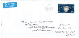 L66100 - Guernsey - 1996 - 25p CEPT '76 EF A Bf GUERNSEY -> BASCHARAGE (Luxemburg), Nachgesandt Nach Japan - Guernesey