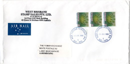 L66116 - Australien - 1996 - 3@$1 Dornenkronenseestern A LpBf BULK POSTAGE NORTHGATE MC -> Luxemburg - Lettres & Documents