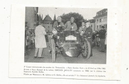 Cp, Automobile, 2 éme Coupe Internationale De L'Automobile , PARIS-GENEVE-TURIN, 1963, Arrivée à Nyon, Suisse - PKW