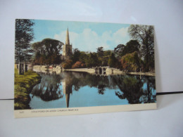 STRATFORD ON AVON  CHURCH FROM N.E  ROYAUME UNI ANGLETERRE WARWICKSHIRE CPSM FORMAT CPA HARVEY BARTON BRISTOL - Stratford Upon Avon