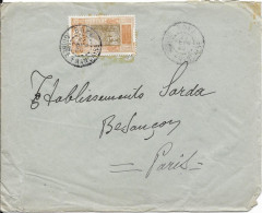 Sur Lettre 1935 GUINÉE FRANÇAISE (Afrique Occidentale Française) Pour Les Établissements SARDA à Besançon - Covers & Documents