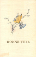 ANIMAUX - PAPILLON - FANTAISIE, FLEURS - "BONNE FETE" - Papillons