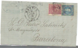 CARTA 1878 MADRID A BARCELONA - Covers & Documents