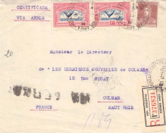 ARGENTINA - REGISTERED AIRMAIL 1928 BUENOS AIRES > COLMAR/FR / YZ375 - Lettres & Documents