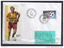 ANDORRE TP N°446 SUR LETTRE DU 20.6.94 POUR L'ALBANIE - Brieven En Documenten