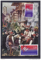 ANDORRE N°376 + 2560 SUR C.P. Du 1.1.89 POUR FRANCE+POSTE RESTANTE  1° JOUR - Storia Postale