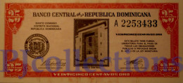 DOMINICAN REPUBLIC 25 CENTAVOS 1961 PICK 87a UNC - Dominicana