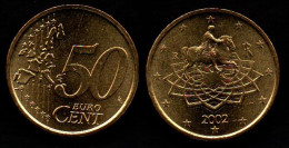 * Italia 50 Centesimi Di Euro Del 2002 - Circolata (lotto 38) - Italia