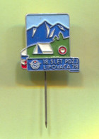 Alpinism Mountaineering - Lipovača Fruška Gora Transversal Yugoslavia, Vintage Pin Badge Abzeichen - Alpinism, Mountaineering