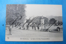 Cherbourg Gare S.M. Militair Legerpost François Van Loo Aan  Marie Moens Gent  3 Chasseurs 5 E DIV Polygone ? - War 1914-18