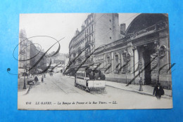 Le Havre  Tramway N°56 Banque De France S.M. Belge 16-09-1917 -D76 Léon Droixhe - War 1914-18