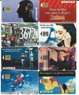 France. 8 Telecartes. Bon Etat. - Phonecards: Private Use