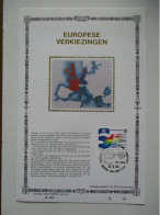 Carte Max Soie Zijde Silk A5 - 2133 - Europese Verkiezingen - 1981-1990