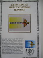 Carte Max Soie Zijde Silk A5 - 2262 - Jaar Van De Buitenlandse Handel - 1981-1990
