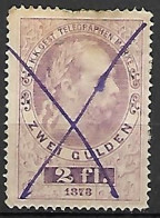 AUTRICHE    -   Timbre Télégraphe  -    1874 .  Y&T N° 16 Oblitéré Plume - Telegraphenmarken