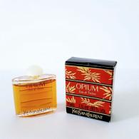 Miniatures De Parfum  OPIUM  De YVES SAINT LAURENT  EDT  7.5 Ml  3 Lignes + BOITE - Miniatures Femmes (avec Boite)