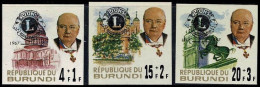 243/245**ND/OG - 50e Anniversaire Du/50e Verjaardag Van De/50-jähriges Jubiläum Von - "lions International" - BURUNDI - Sir Winston Churchill