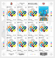 Malta 2023 Europa CEPT Peace Sheetlet With Label Mint - 2023