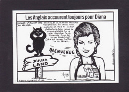 CPM Diana Royalty Angleterre Tirage Limité 150 Ex Numérotés Signés Jihel Non Circulé Chat Cat - Other & Unclassified