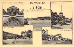 BELGIQUE - LIEGE - Souvenir De LIEGE - Multie Vues - Carte Postale Ancienne - Liege