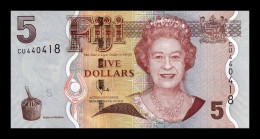 Fiji 5 Dollars Elizabeth II 2011 Pick 110b Sc Unc - Fiji